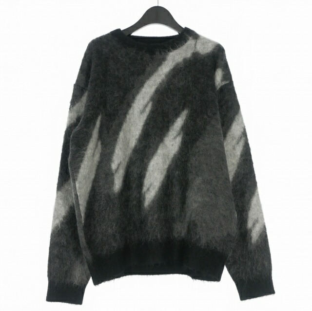 【中古】未使用品 ヨーク YOKE 25AW Kid Mohair Jacquard Sweater ジャガードニット セーター 長袖 2 ブラック 黒 YK25FW01110S  メンズ 【ベクトル 古着】 260216