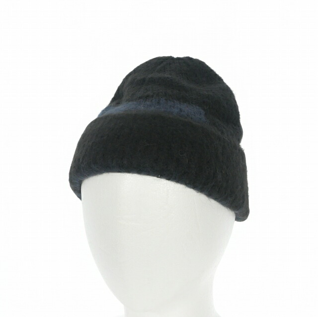 【中古】未当て嵌める品 サンサンギア SAN SAN GEAR 25AW MOHAIR BEANIE モヘヤ 編み物旗がしら ビーニー かぶり笠 os 黒いこと 黒 メンズ 【ベクター 古着】 260501