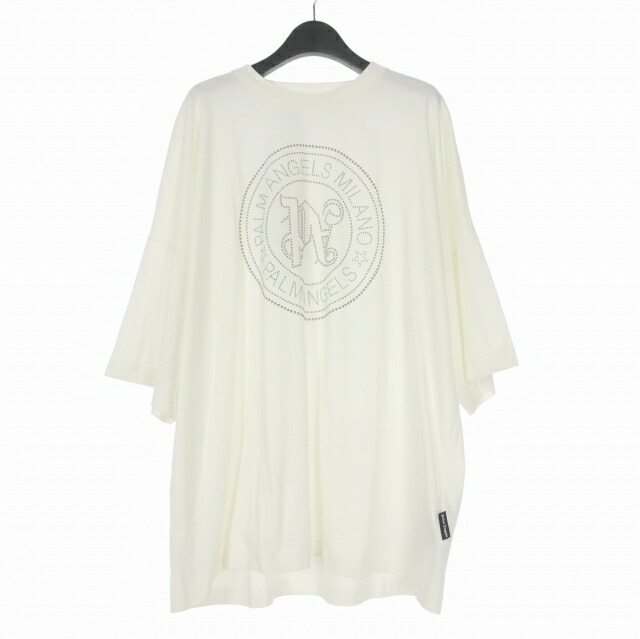 【中古】未使用品 パームエンジェルス PALM ANGELS 24SS MILANO STUD LOOSE TEE Tシャツ カットソー 半袖 XL オフホワイト 白 PMAA041R24JER0010377 メンズ 【ベクトル 古着】 260223