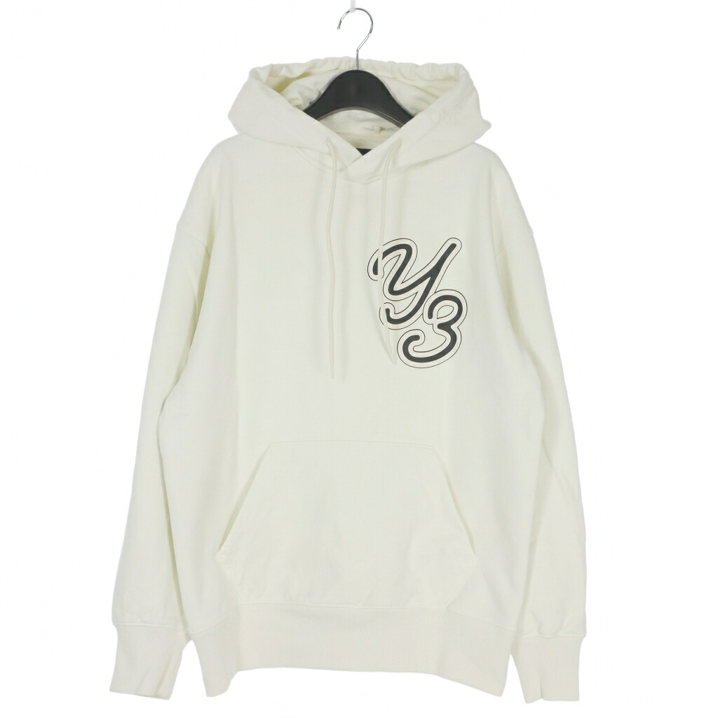 【中古】ワイスリー Y-3 ヨウジヤマモト GFX HOODIE ロゴ スウェットフーディ パーカー S 白 ホワイト IT7524 メンズ 【ベクトル 古着】 260301