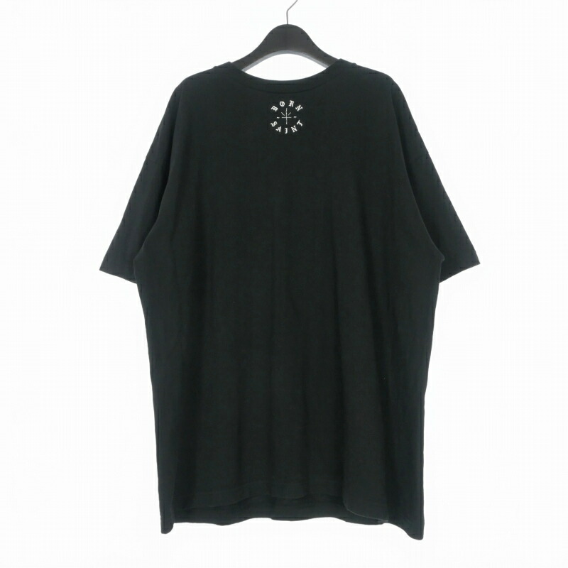 【中古】セントマイケル SAINTMICHAEL BR_SS TEE BORN SAINT Tシャツ カットソー 半袖 XXL ブラック 黒 SM-YS8-0000-C06 メンズ 【ベクトル 古着】 260301