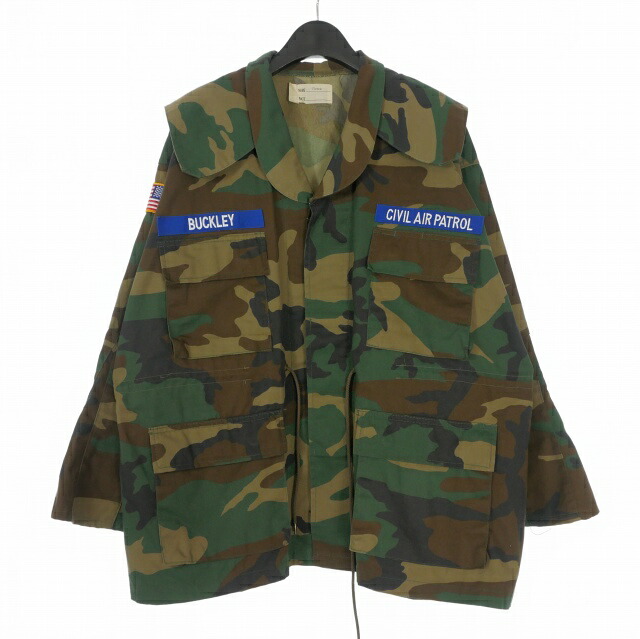 【中古】ナナナナサーカ 77circa リメイク 化けの皮 変装柄 ミリタリー上衣 上衣 マルチ色つや レディース 【ベクター 古着】 260308