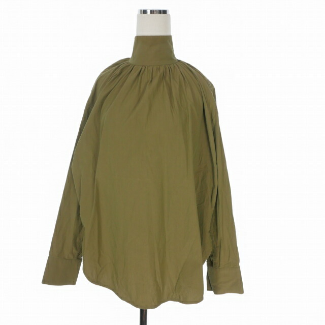【中古】クリスチャン ワイナンツ christian wijnants ハイネックブラウス オーガニックコットン シャツ 長袖 36 カーキ レディース 【ベクトル 古着】 260315 7,013円