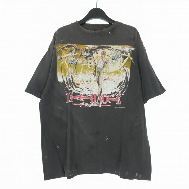 【中古】未使用品 セントマイケル SAINTMICHAEL 26SS DN_SS T-SHIRT DETH NOTE Tシャツ カットソー 半袖 L ブラック 黒 SM-MK8-0000-C78 メンズ 【ベクトル 古着】 260309