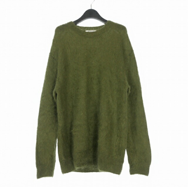 【中古】オーラリー AURALEE 25AW BRUSHED SUPER KID MOHAIR KNIT P/O モヘヤニット セーター 長袖 4 OLIVE グリーン A25AP02KM メンズ 【ベクトル 古着】 260309 22,628円
