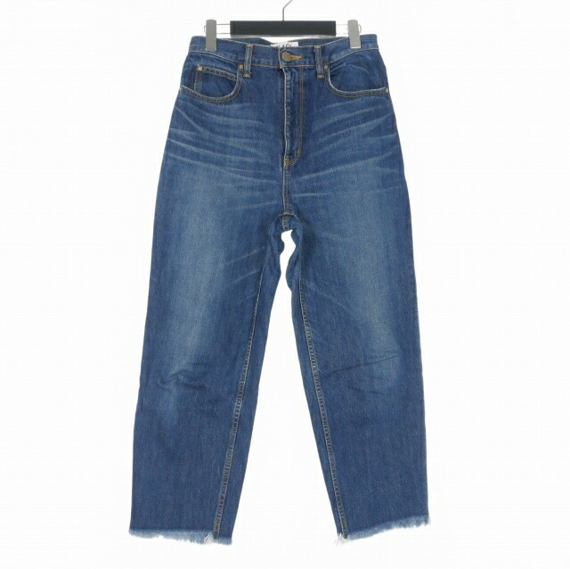 【中古】マウジー MOUSSY 裾ダメージ デニムパンツ ジーンズ 26 インディゴ 0709A311-0240 レディース 【ベクトル 古着】 260317