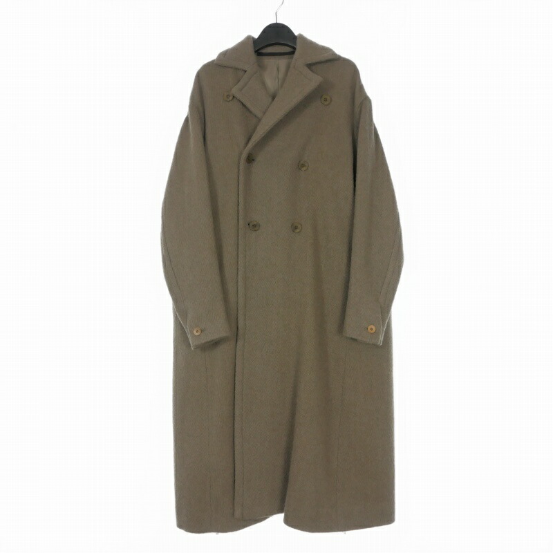 【中古】ユリウス JULIUS 20AW ダブルロングコート ジャケット ウール 長袖 1 ブラウン 茶 717COM1 メンズ 【ベクトル 古着】 260314