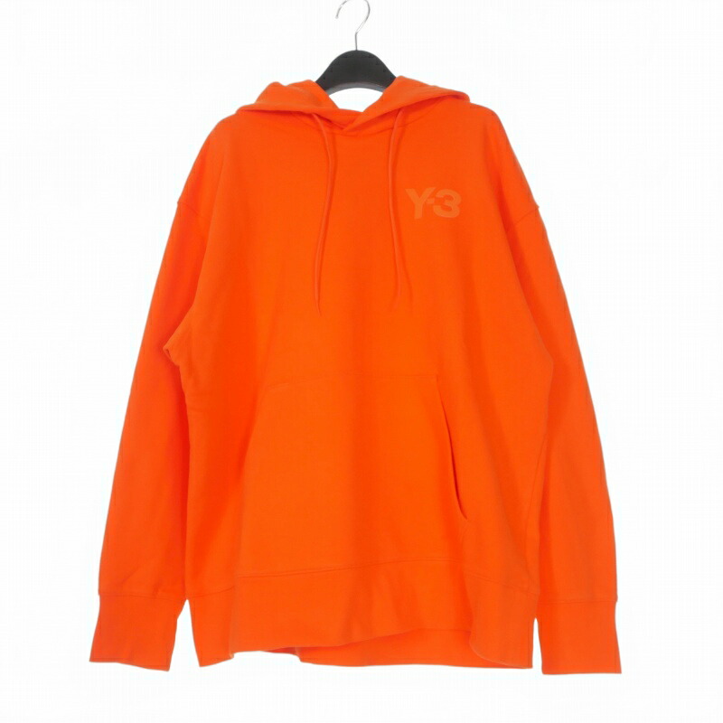 【中古】ワイスリー Y-3 ヨウジヤマモト CL LC HOODIE フーディ パーカー 長袖 M オレンジ HT4498 メンズ 【ベクトル 古着】 260320