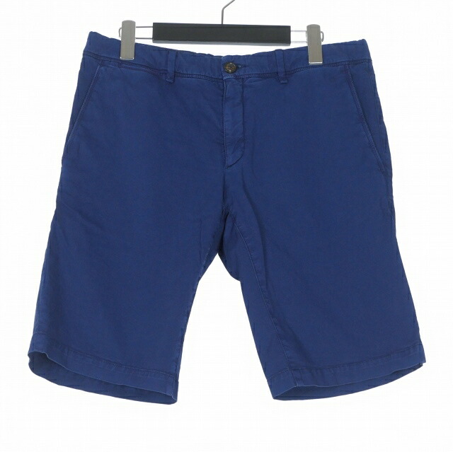 【中古】モンクレール MONCLER PANTALONE BERMUDA チノショートパンツ ショーツ 48 ブルー 青 C10911305240 57158 メンズ 【ベクトル 古着】 260406