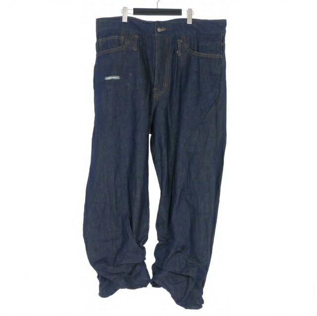 【中古】ファセッタズム FACETASM SUPER BIG DENIM PANTS スーパービッグデニムパンツ ジーンズ F インディゴ T0F-PT-U05 メンズ 【ベクトル 古着】 260321