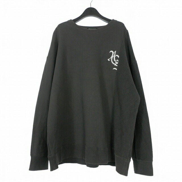 【中古】オールウェイズアウトオブストック ALWAYS OUT OF STOCK Switchd Crewneck Sweat 切替 スウェット トレーナー 長袖 L チャコールグレー メンズ 【ベクトル 古着】 260320