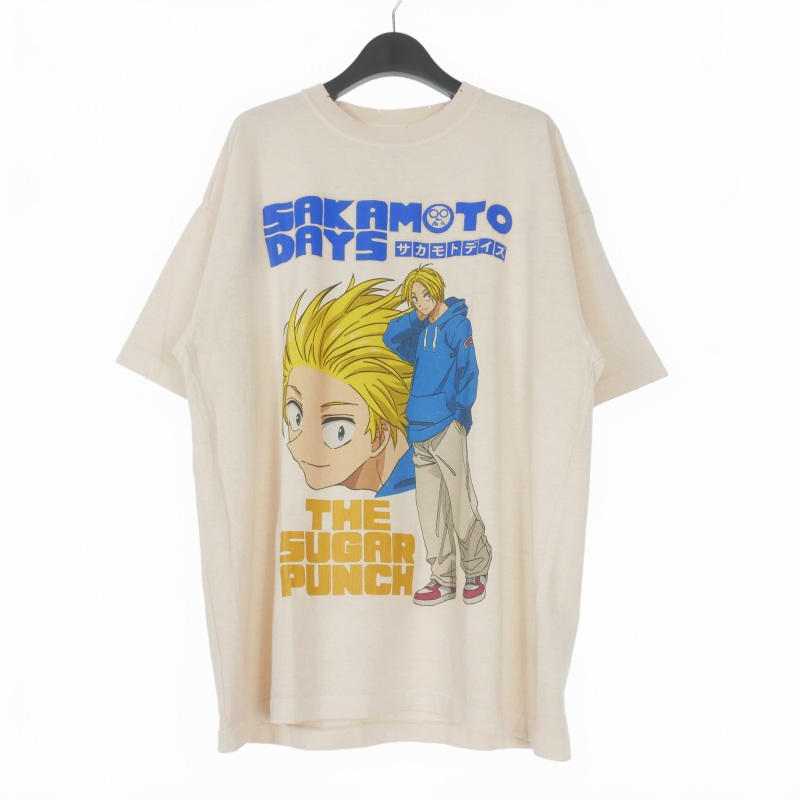 【中古】未使用品 ザシュガーパンチ THE SUGAR PUNCH SAKAMOTO DAYS S/S T-Shirt Tシャツ カットソー 半袖 M ホワイト 白 TSDM25SM004 メンズ 【ベクトル 古着】 260323｜VECTOR&times;Refine
