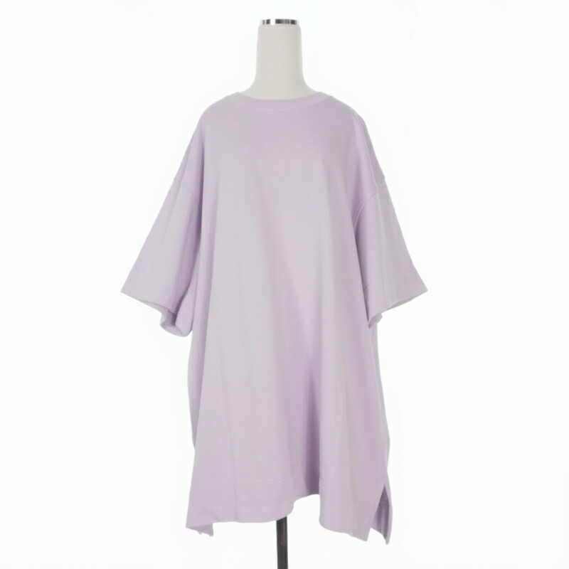 【中古】ドリスヴァンノッテン DRIES VAN NOTEN 22SS スウェットワンピース 御召しもの 半袖 S パープル 紫 レディース 【ベクター 古着】 260404