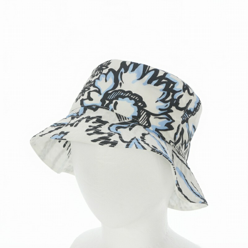 【中古】フェンディ FENDI × ジョシュア ヴィーダス Joshua Vides Reversible Bucket Hat リバーシブル バケットハット 帽子 ホワイト/ブラック/ブルー メンズ レディース 【ベクトル 古着】 260406 15,500円