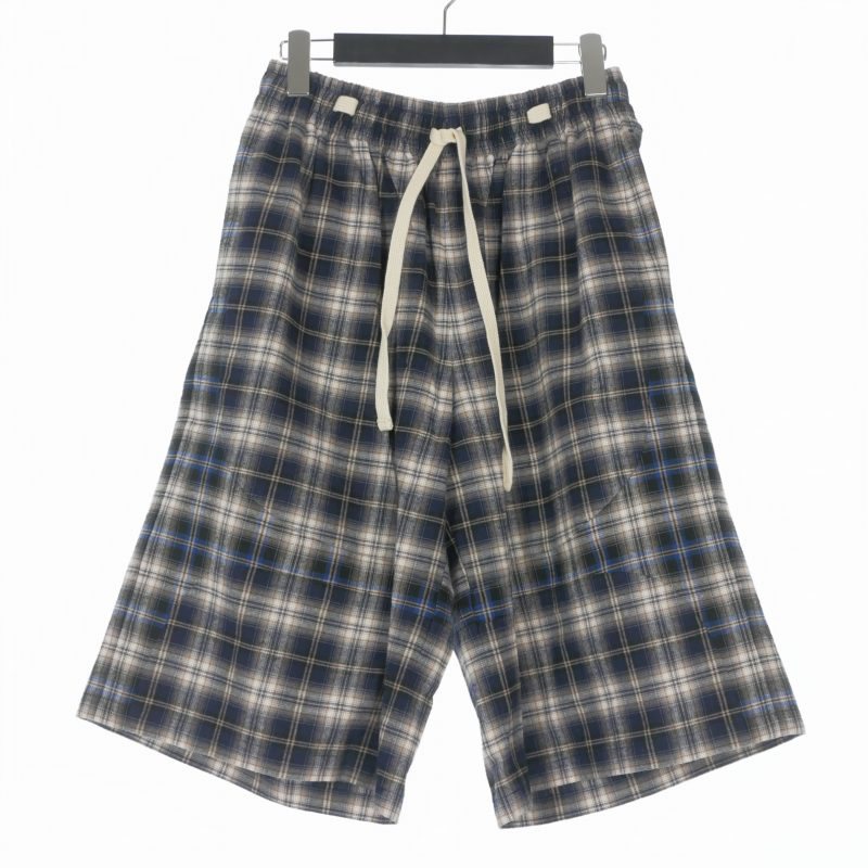 【中古】ユーザー YOUSER チェックハーフパンツ ショーツ S ネイビー/ホワイト メンズ 【ベクトル 古着】 260331