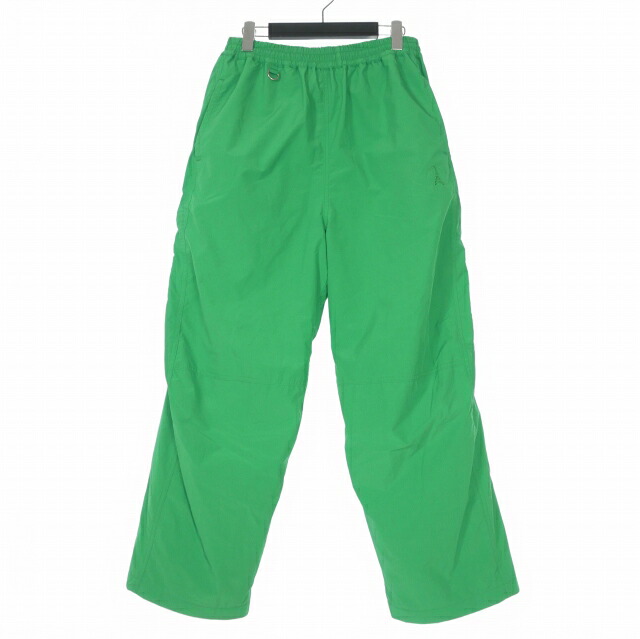 【中古】ダブレット doublet 23AW CHAOS EMBROIDERY TRACK PANTS カオスエンブロイダリートラックパンツ ナイロンパンツ M グリーン 緑 23AW08PT236 メンズ 【ベクトル 古着】 260329