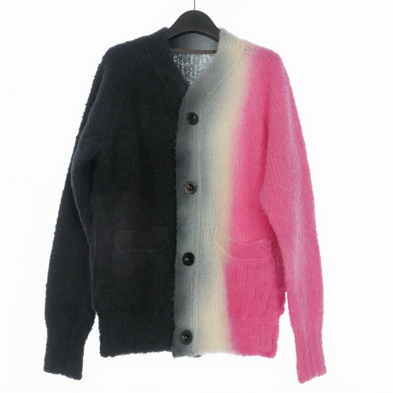 【中古】サカイ sacai Tie Dye Knit Cardigan 編み物ジレー スウェーター 長袖 1 マルチ色つや 23-03167M メンズ 【ベクター 古着】 260329