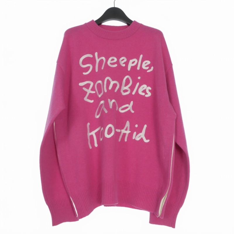 【中古】サカイ sacai 22AW MADSAKI KNIT PULLOVER ニット セーター 長袖 2 ピンク 22-0443S メンズ 【ベクトル 古着】 260329