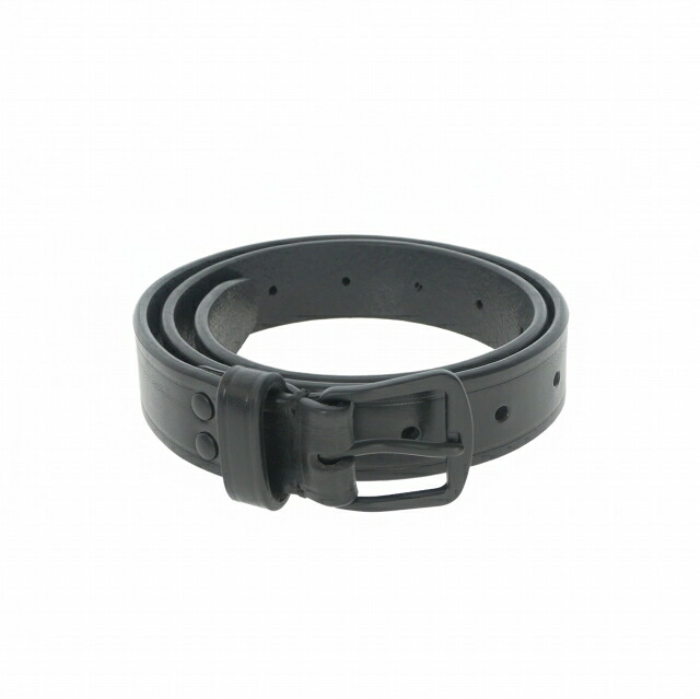 【中古】未使用品 アンドゥムルメステール ANN DEMEULEMEESTER 22AW BENT BELT レザーナローベルト 小物 80 ブラック 黒 2202-U-BE02-310-098 国内正規 メンズ レディース 【ベクトル 古着】 260327