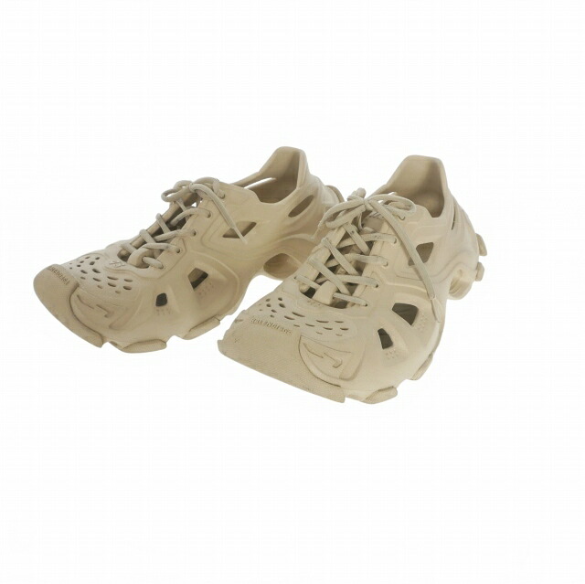【中古】バレンシアガ BALENCIAGA HD MONOCOLOR HD NW レースアップスニーカー 靴 43 ベージュ メンズ 【ベクトル 古着】 260327
