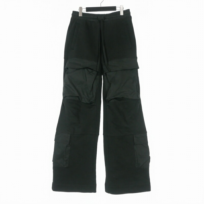 【中古】エンタイアスタジオ entire studio UTILITY SWEATS ユーティリティ スウェットパンツ カーゴパンツ M SOOT ブラック 黒 ES2341 メンズ 【ベクトル 古着】 260328