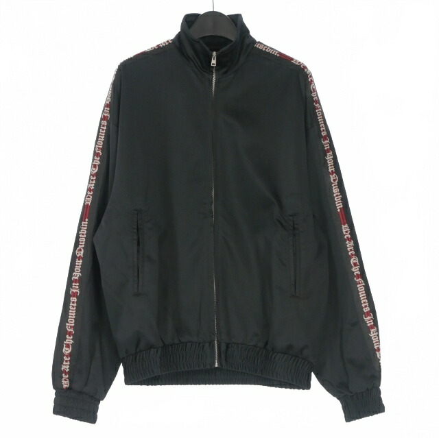 【中古】未当て嵌める品 リプレゼント REPRESENT Wide Awake Tracksuit Jacket 貨物自動車上衣 上衣 長袖 M 黒いこと/赤いこと 黒/赤 メンズ 【ベクター 古着】 260407