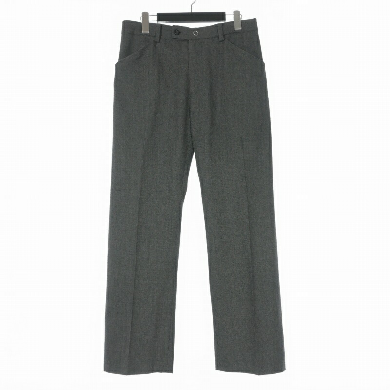 【中古】サンシー SUNSEA 19AW N.M BRUSHED TEKETEKE PANTS スラックスパンツ センタープレス 2 グレー 19A40 メンズ 【ベクトル 古着】 260409