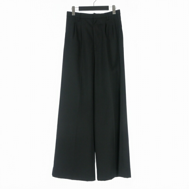 【中古】エムエーエスユー MASU 24AW WIDE TROUSERS ワイドパンツ スラックス 44 ブラック 黒 MPFW-PT1524 メンズ 【ベクトル 古着】 260410