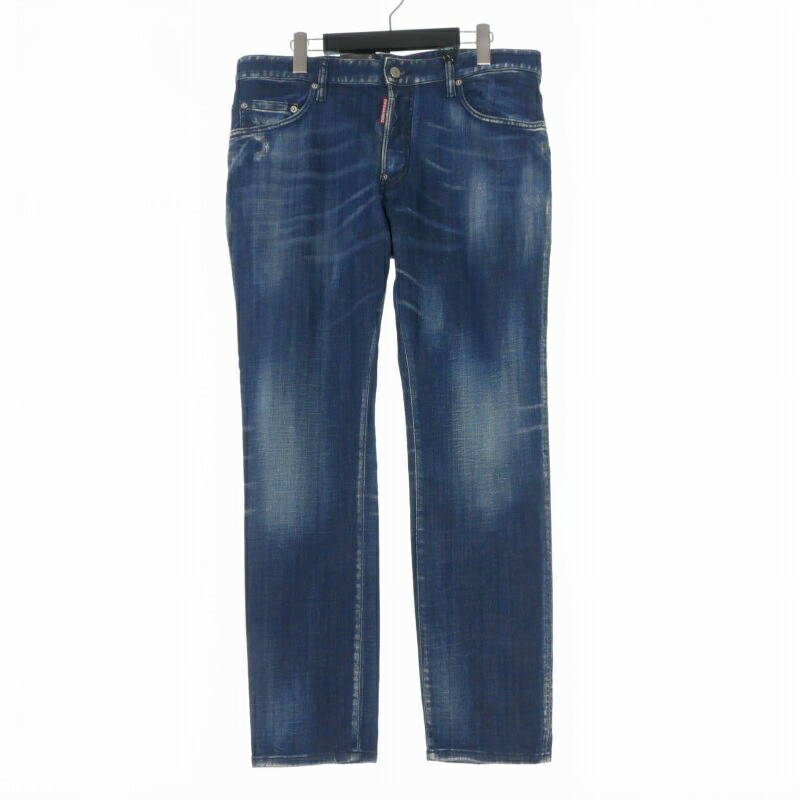 【中古】未使用品 ディースクエアード DSQUARED2 25SS Skater Jean スケーター デニムパンツ ジーンズ 50 インディゴ S71LB1592 国内正規 メンズ 【ベクトル 古着】 260419