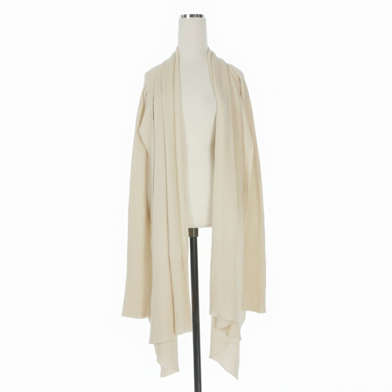 【中古】リックオウエンス Rick Owens 07AW EXPLODER期  うつり変わり編み物 ジレー 長袖 S PEARL ベージュ 国内置き目 メンズ 【ベクター 古着】 260420