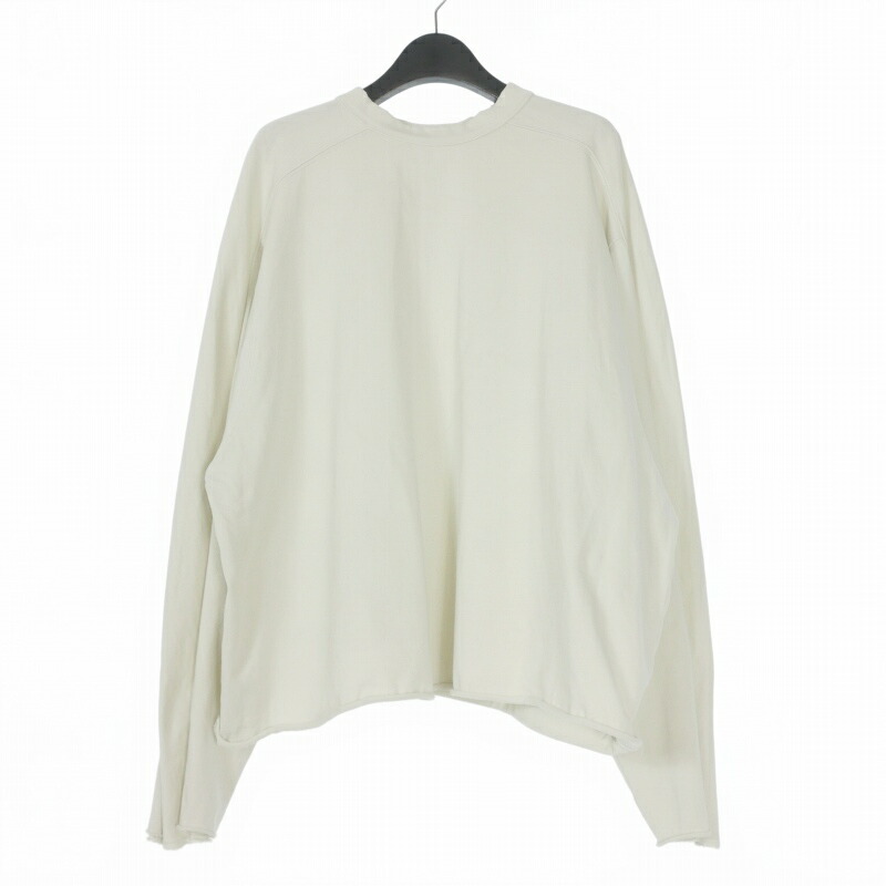 【中古】エンタイアスタジオ entire studio HEAVY LS TEE 労働者の一団素っ首 ロング捩りプルオーバー カットソー 長袖 S 象牙色 白 ES2486 メンズ 【ベクター 古着】 260421