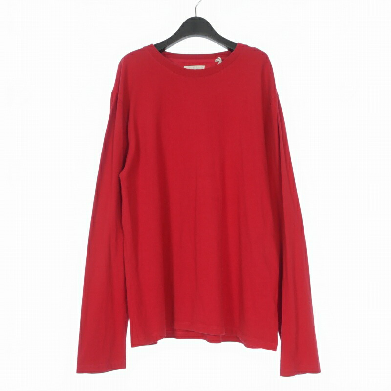 【中古】エフオージー エッセンシャルズ FOG ESSENTIALS バックロゴ プリント ロングスリーブTシャツ カットソー 長袖 S レッド 赤 メンズ 【ベクトル 古着】 260425
