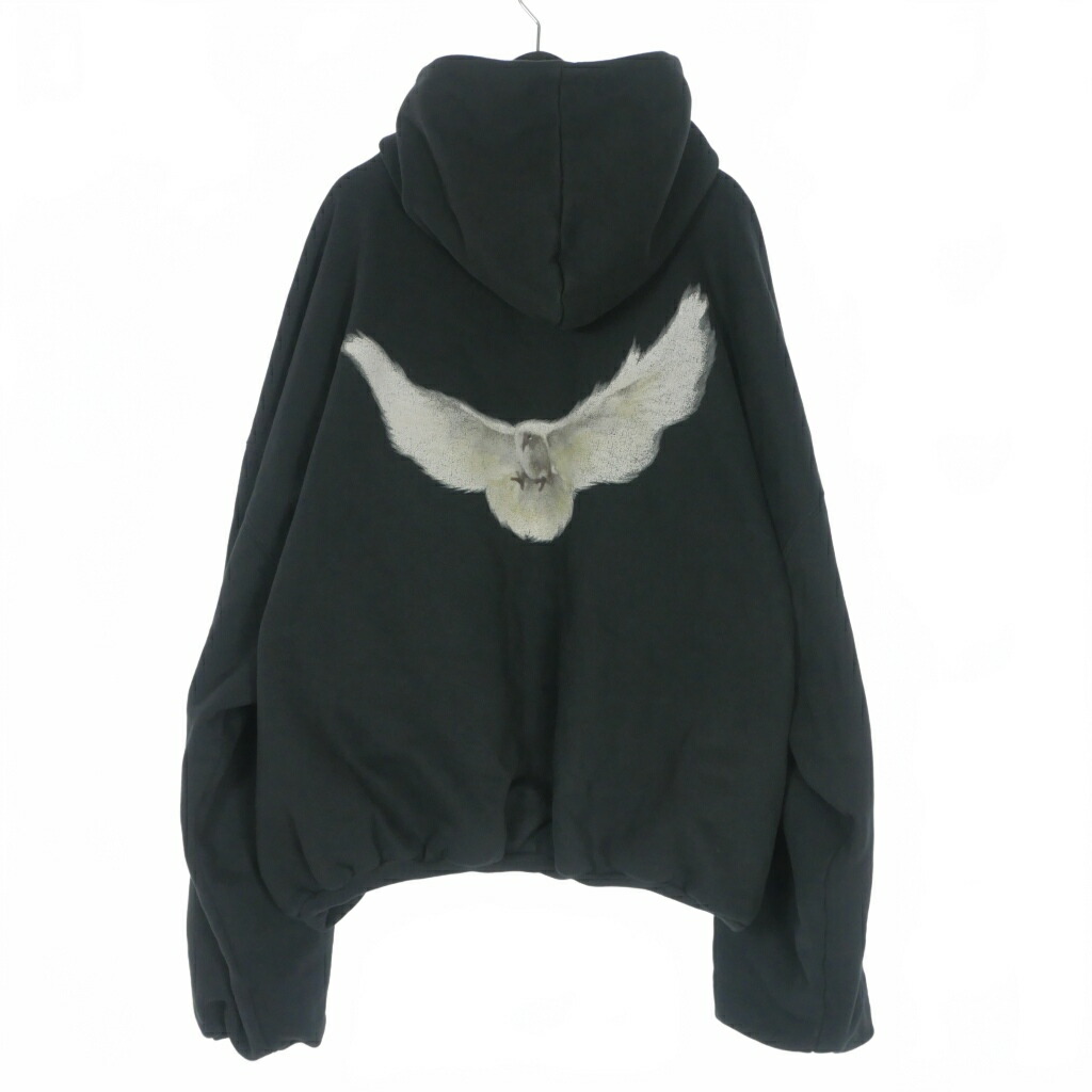 【中古】イージーギャップ YEEZY GAP Dove Hoodie 鷲刷り上げる パーカー フーディ M 黒 黒いこと メンズ 【ベクター 古着】 260426