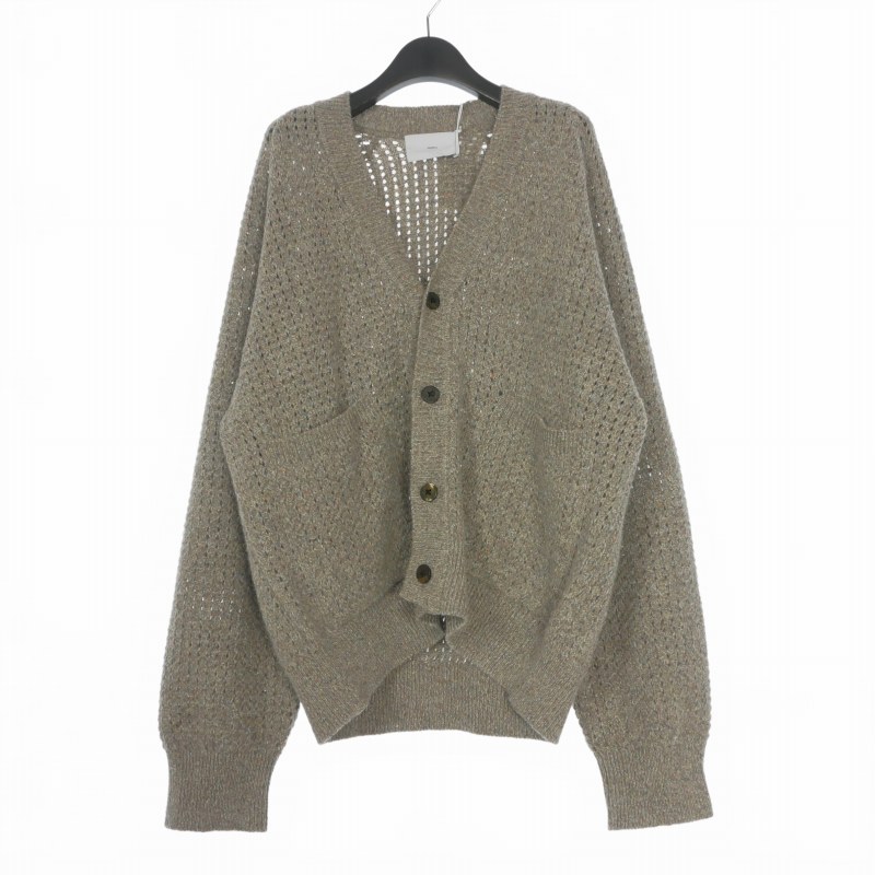 【中古】未当て嵌める品 上白糖吸血鬼 SUGARHILL COLOR NEP WOOL CARGIDAN 色つやネップ 編み物ジレー スウェーター 長袖 1 ベージュ 253340601 メンズ 【ベクター 古着】 260508