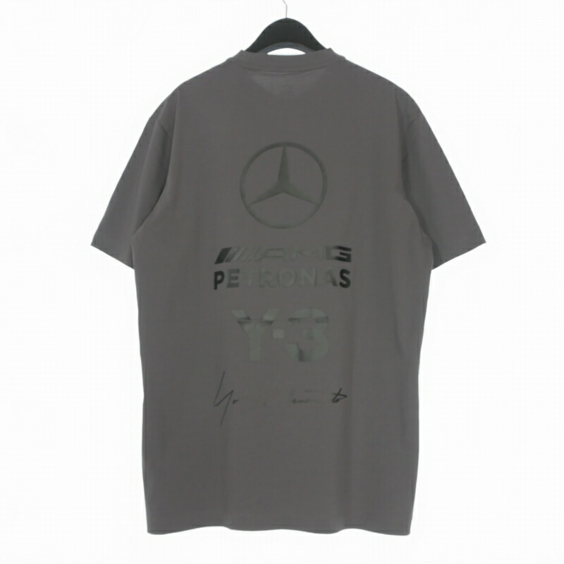 【中古】未当て嵌める品 ワイスロバート・エドワード・リー Y-3 ヨウジヤマモト × MERCEDES AMG PETRONAS FORMULA 1 TEAM 26SS F1 LOGO SS TEE メルセデス ティーシャツ カットソー 半袖 L 薄墨色 KS4838 メンズ 【ベクター 古着】 260506 メンズファッション-トップス
