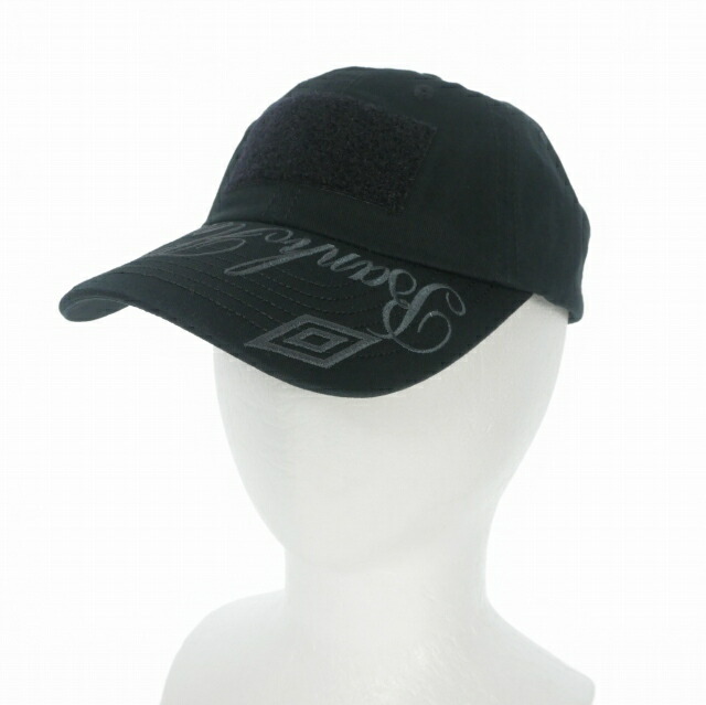 【中古】未当て嵌める品 アンブロ UMBRO x Slam Jam 26SS Hazard Cap ロゴタイプ刺しゅう 野球旗がしら 鳥打ち帽 0 黒いこと 黒 UBMW254FA35 メンズ 【ベクター 古着】 260604