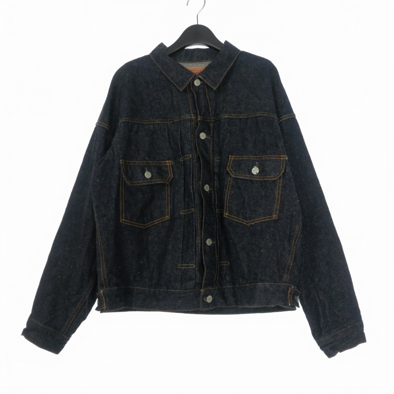 【中古】仙マイケル SAINTMICHAEL × ベルベルジン BerBerJin 23AW BJ DENIM JKT ジーンズ上衣 上衣 長袖 L インディゴ SM-A23-0000-C16 メンズ 【ベクター 古着】 260509