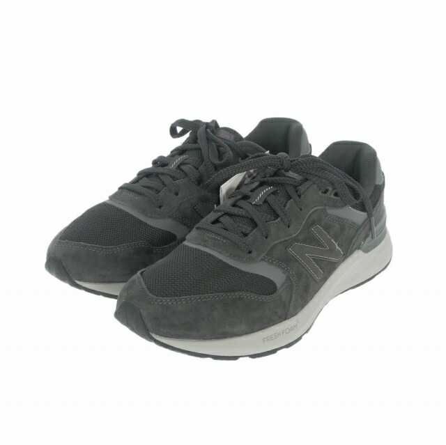 【中古】未当て嵌める品 ニュー平衡にする NEW BALANCE Fresh Foam Walking 880 v7 スエードクロス スニーカー 靴 26糎 濃灰色 MW880BA7 メンズ 【ベクター 古着】 260515