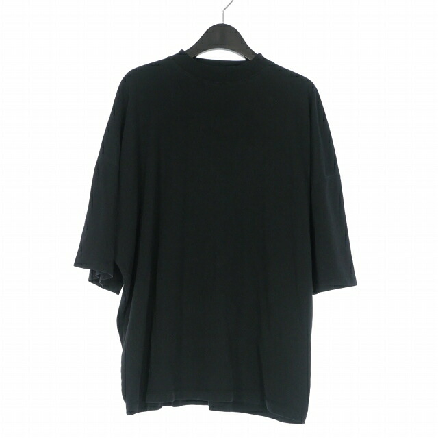 【中古】ジルサンダー JIL SANDER モックネック 遊撃手衣袂ティーシャツ カットソー 半袖 M 黒いこと 黒 JSMU706022MU24730821 国内定まり メンズ 【ベクター 古着】 260521
