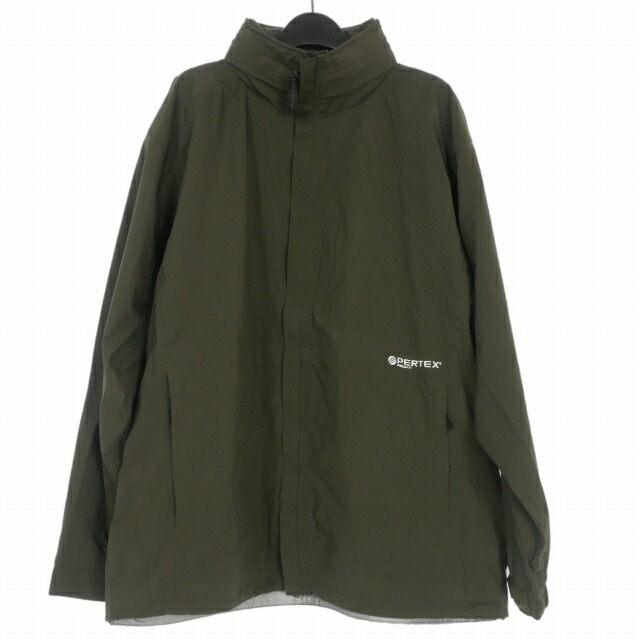 【中古】ワイルドシングス WILDTHINGS PERTEX SMOKING JACKET ボンネット付き添い人 ナイロン上衣 上衣 長袖 M カーキ 緑 WT22102SK メンズ 【ベクター 古着】 260522