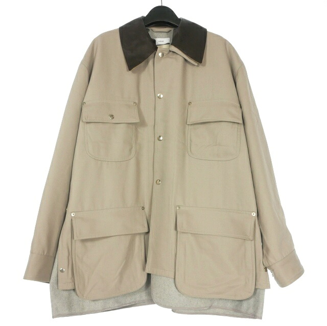 【中古】グラフペーパー Graphpaper × ヨーク YOKE 25AW ギャバジン カバーオールジャケット ブルゾン レイヤード 長袖 グレー 灰 メンズ 【ベクトル 古着】 260522|VECTOR×Refine