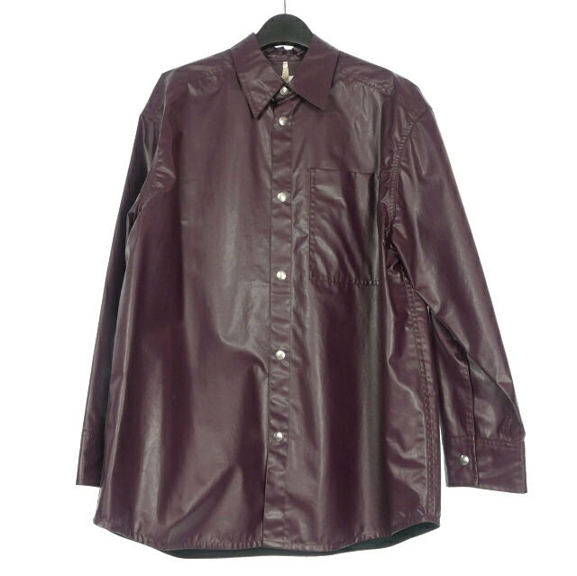 【中古】未当て嵌める品 オーエーエムシー OAMC 24SS TOWER SHIRT オーバーサイズシャツ プルオーバー上衣 長袖 M パープル 紫 24E28OAU64 メンズ 【ベクター 古着】 260530