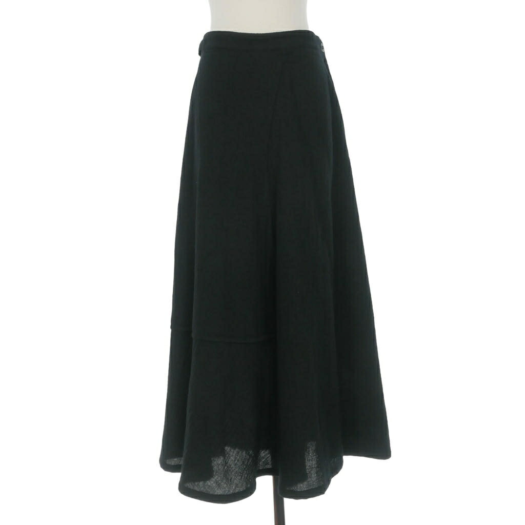 【中古】ワイズ Y\u0027s ヨウジヤマモト 15AW 羊毛 ロングフレアスカート 1 黒いこと 黒 YY-S08-119 レディース 【ベクター 古着】 260525