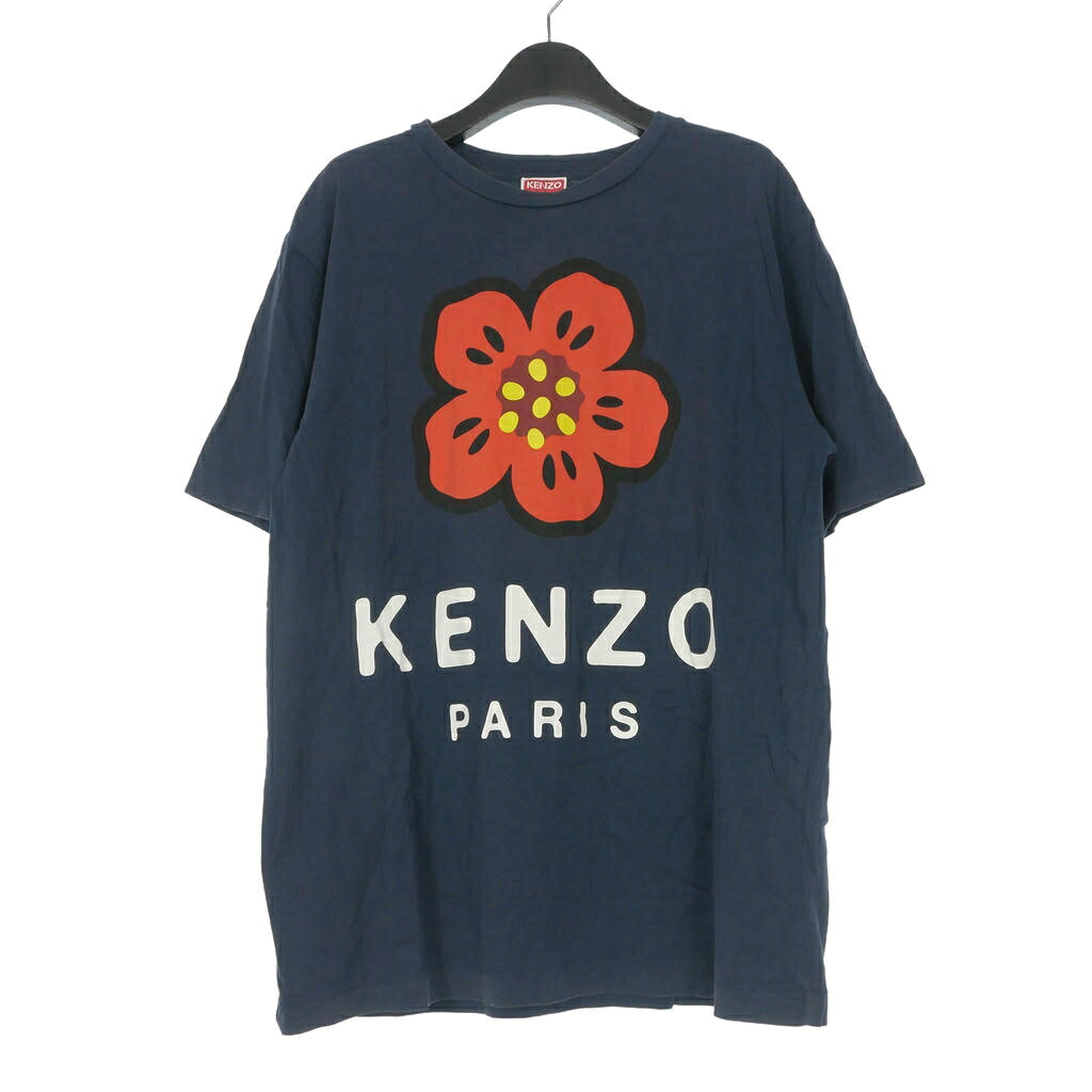 【中古】ケンゾー KENZO 22AW BOKE FLOWER 刷り上げるティーシャツ カットソー 半袖 M 米国海軍 紺 FC65TS4074SO 国内定め事 メンズ 【ベクター 古着】 260525