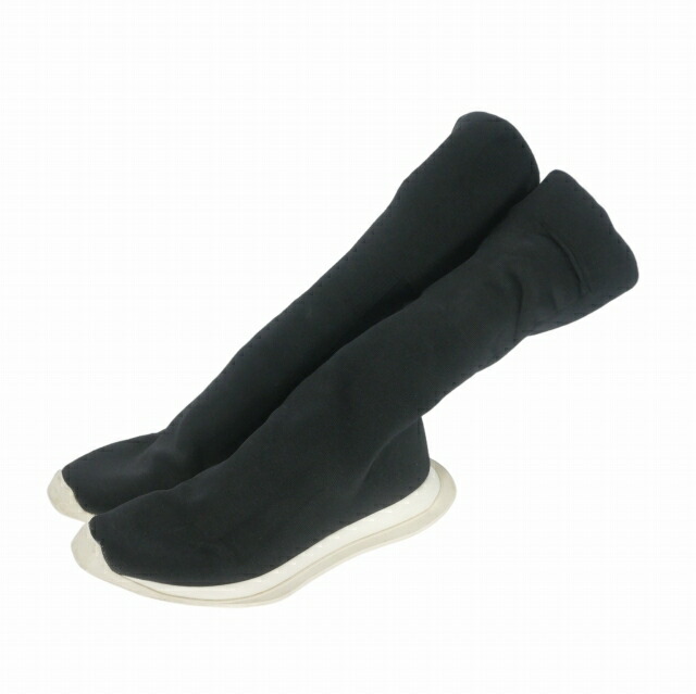 【中古】ダークシャドウ DRKSHDW RICK OWENS 19SS RUNNER STRETCH SOCK LOW 伸ばすこと 靴下 スニーカー 靴 黒いこと 黒 メンズ 【ベクター 古着】 260530