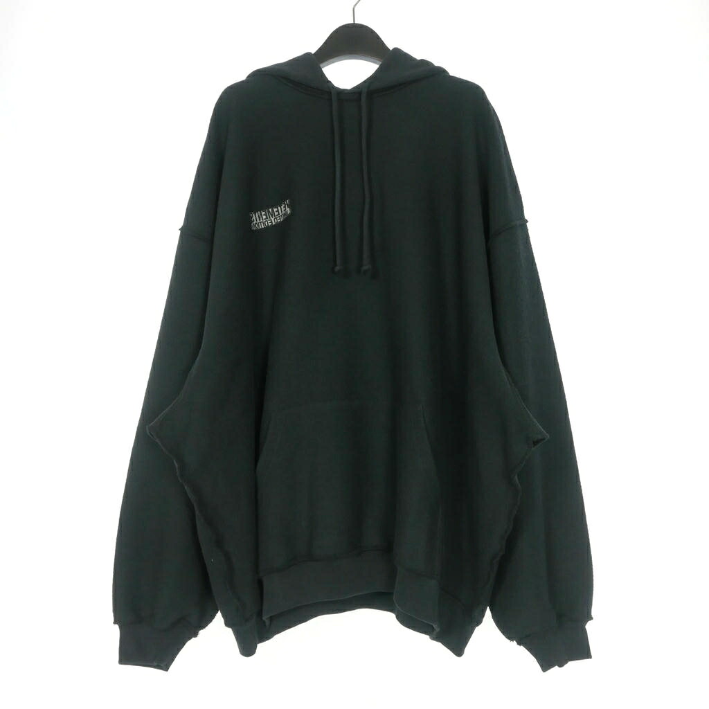 【中古】ヴェトモン ベトモン VETEMENTS 23SS ALL BLACK INSIDE-OUT HOODIE 内部アウト フーディ パーカー 長袖 S 黒いこと 黒 UE63固定ディスク460B メンズ 【ベクター 古着】 260605