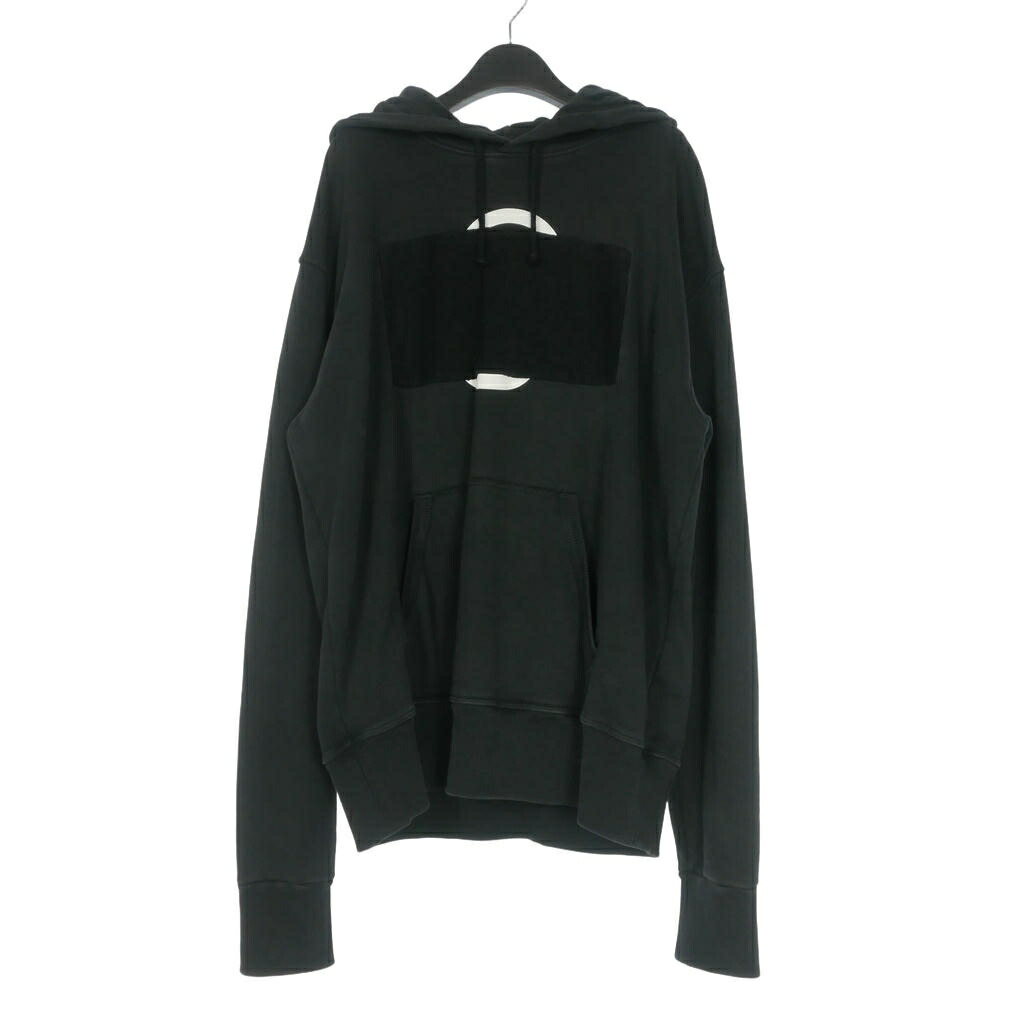 【中古】エムエムシックス メゾンマルジェラ MM6 Maison Margiela 23SS PATCH HOODIE パッチワーク フーディ パーカー 長袖 M 黒いこと 黒 S52GU0184 国内置き目 メンズ 【ベクター 古着】 260605