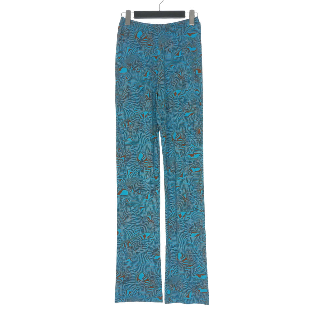 【中古】パロマ羊毛 Paloma Wool 総柄 引っ切りない イージーパンツ S 青碧/赤銅色 PJM029 レディース 【ベクター 古着】 260608