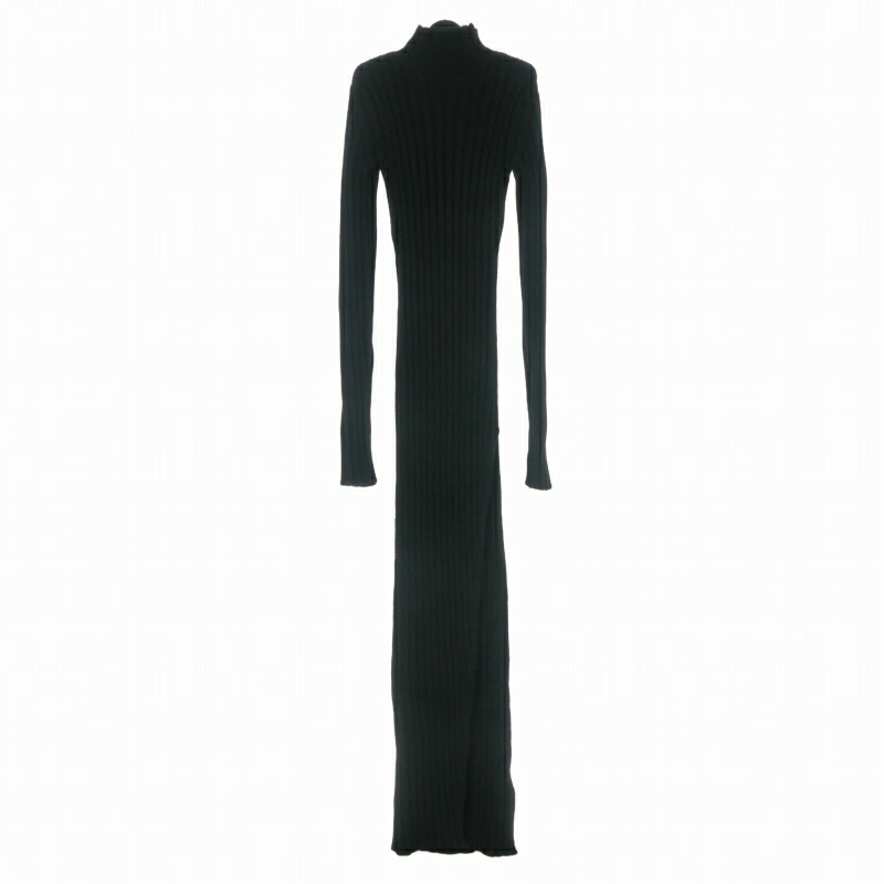 【中古】未当て嵌める品 アンドゥムルメステール ANN DEMEULEMEESTER 23AW CYNTIA LONG ASYMMETRIC HIGH NECK ハイネック 編み物衣装 お召しもの 長袖 M 黒いこと 黒 2302-W-KN34-KN026-099 国内置き目 レディース 【ベクター 古着】 260609
