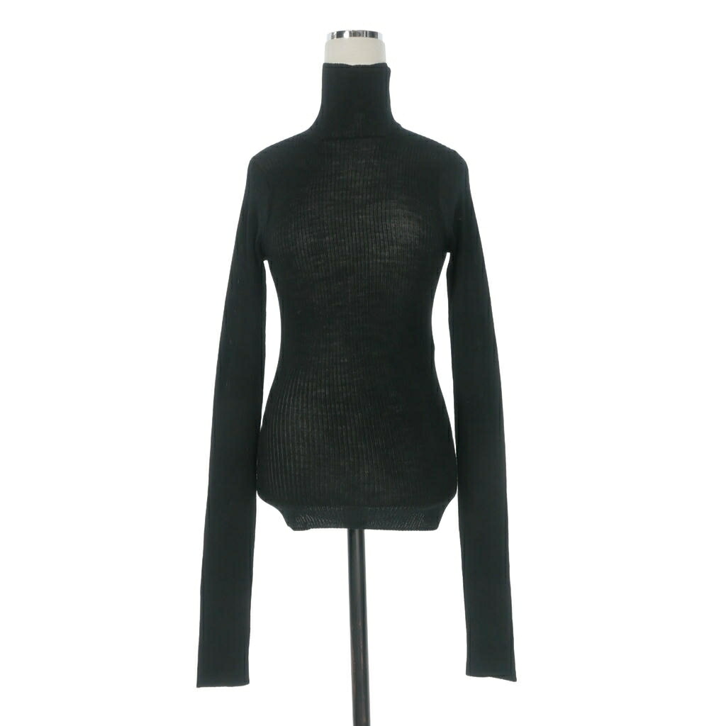【中古】未当て嵌める品 アンドゥムルメステール ANN DEMEULEMEESTER 23AW MARLENA RIB HIGH NECK SWEATER 肋材 ハイネック編み物 スウェーター 長袖 S 黒いこと 黒 2302-W-KN28-KN027-099 国内置き目 レディース 【ベクター 古着】 260608